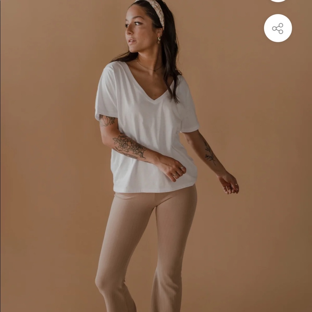 Beige yoga pants, small, nwt, tried on once, not my style but can’t return